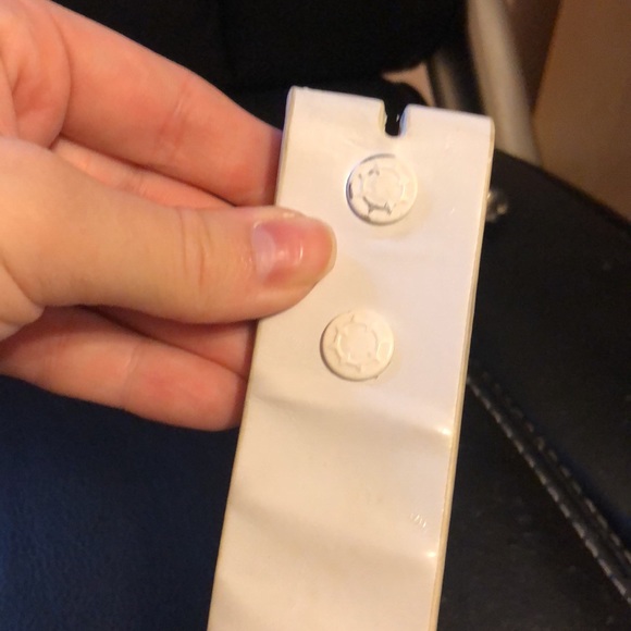 White faux leather interchangeable studded belt - Picture 8 of 8